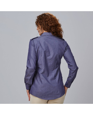 CAMISA MUJER MANGA ROLL UP DANIELA GARYS