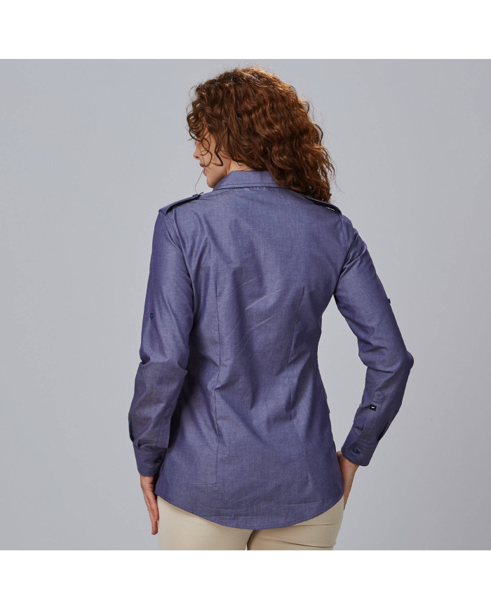 CAMISA MUJER MANGA ROLL UP DANIELA GARYS