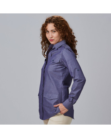 CAMISA MUJER MANGA ROLL UP DANIELA GARYS