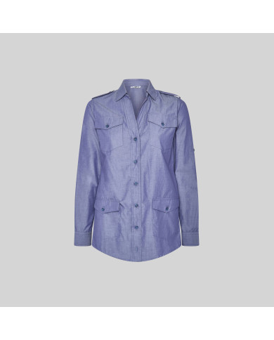CAMISA MUJER MANGA ROLL UP DANIELA GARYS