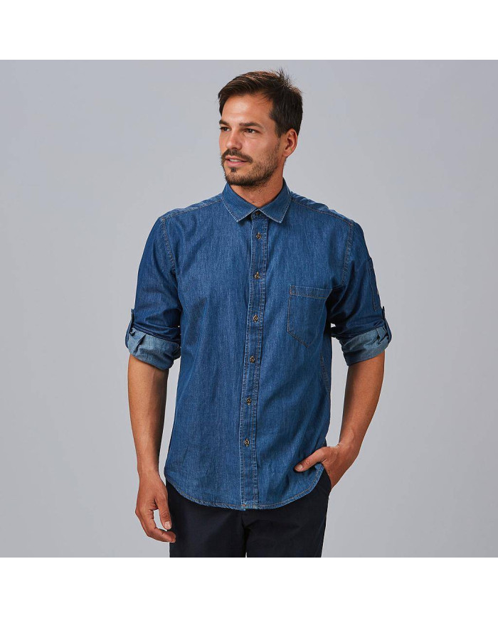 CAMISA HOMBRE TEJANO FINO LAVADO SLIM FIT MATTIA GARYS