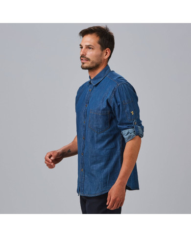 CAMISA HOMBRE TEJANO FINO LAVADO SLIM FIT MATTIA GARYS