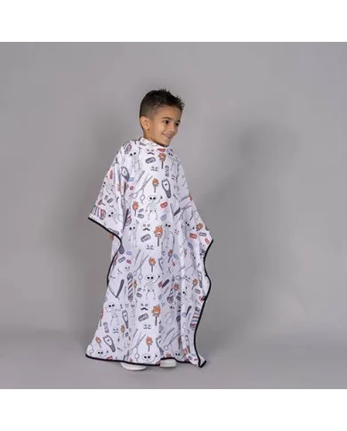 CAPA DE PELUQUERIA INFANTIL ESTAMPADA GARYS