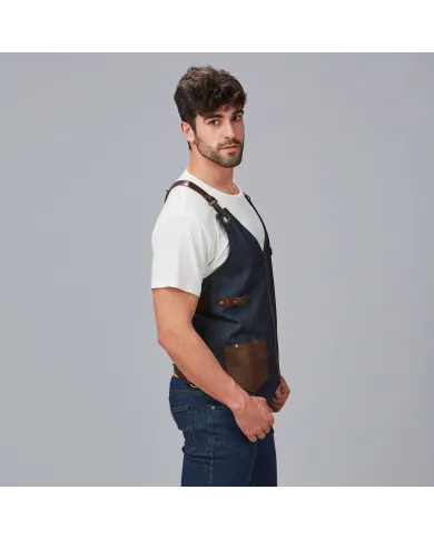 CHALECO UNISEX VAQUERO Y PIEL KURUME GARYS
