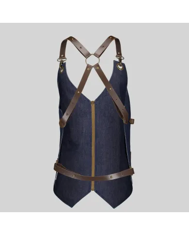CHALECO UNISEX VAQUERO Y PIEL KURUME GARYS