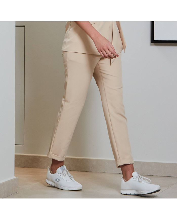 PANTALON MUJER BIELASTICO BAJO VUELTO GARYS