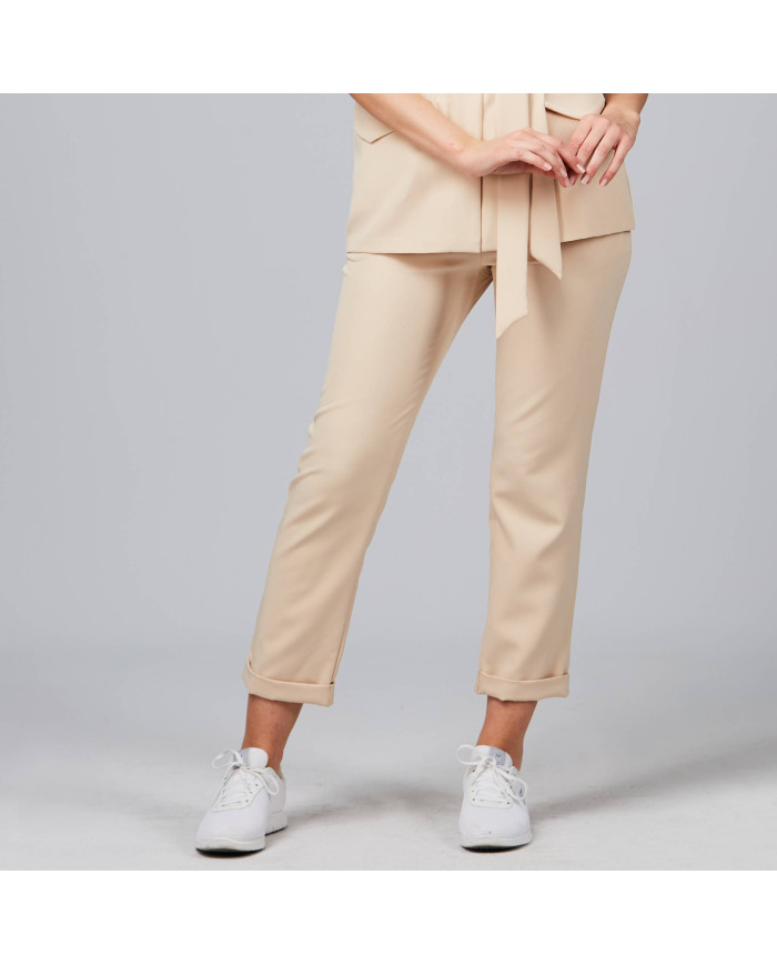PANTALON MUJER BIELASTICO BAJO VUELTO GARYS