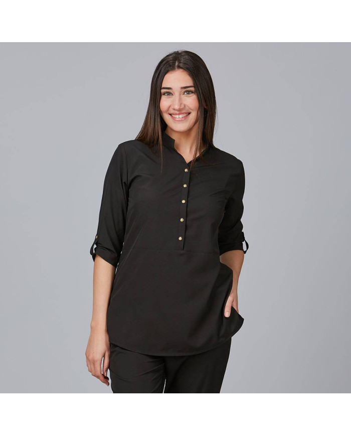 BLUSA MUJER CUELLO MAO VINCA GARYS