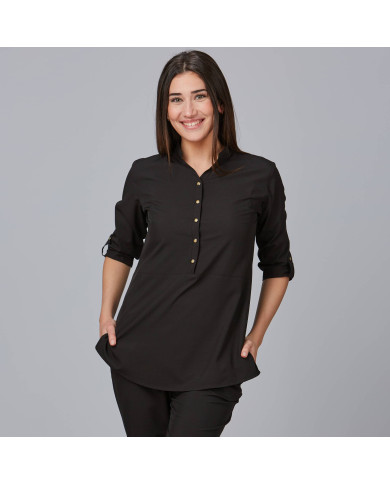 BLUSA MUJER CUELLO MAO VINCA GARYS