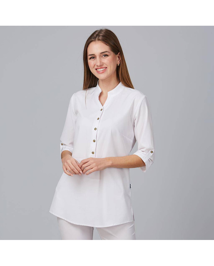 BLUSA MUJER CUELLO MAO VINCA GARYS