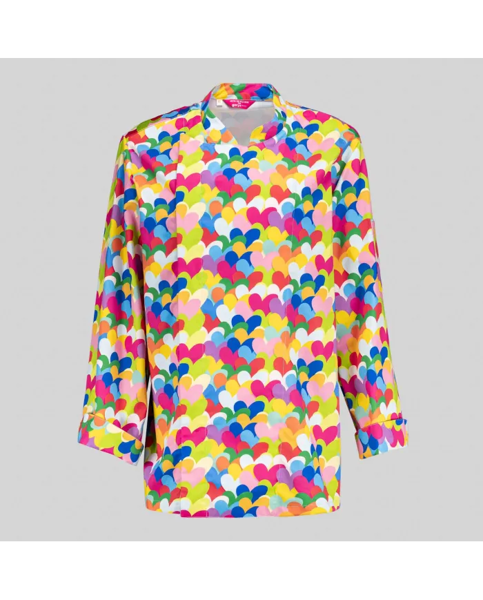 CHAQUETA COCINA UNISEX HEART ALGODON AGATHA GARYS