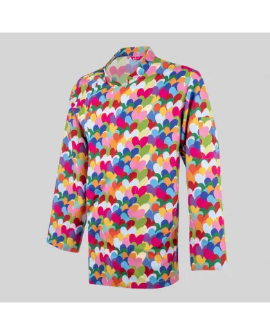 CHAQUETA COCINA UNISEX HEART ALGODON AGATHA GARYS