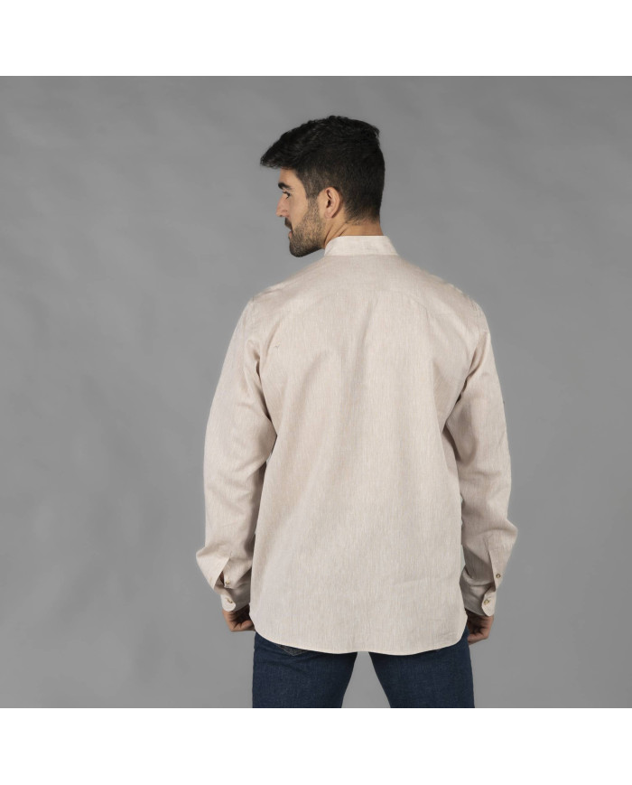 GUAYABERA HOMBRE CUELLO MAO BORNEO GARYS