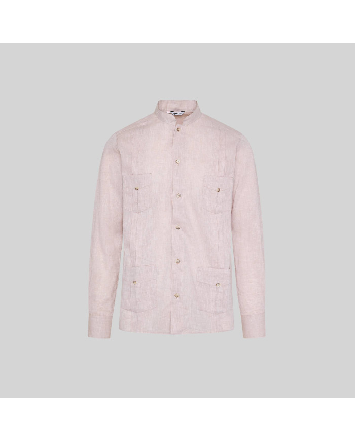 GUAYABERA HOMBRE CUELLO MAO BORNEO GARYS