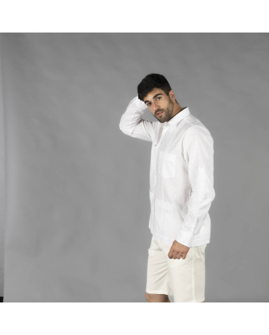 GUAYABERA HOMBRE CUELLO CAMISERO SALOMON GARYS