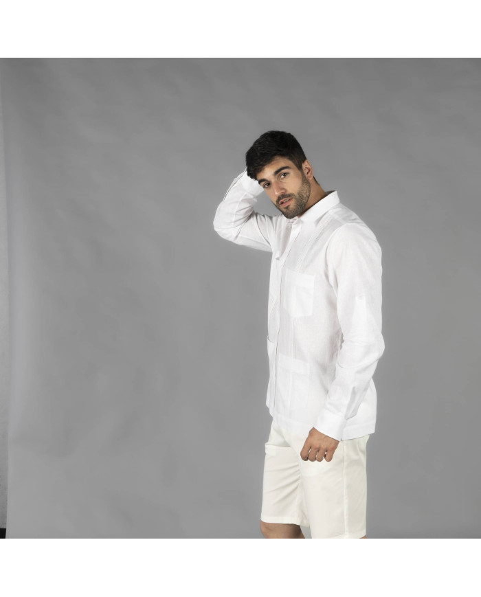 GUAYABERA HOMBRE CUELLO CAMISERO SALOMON GARYS