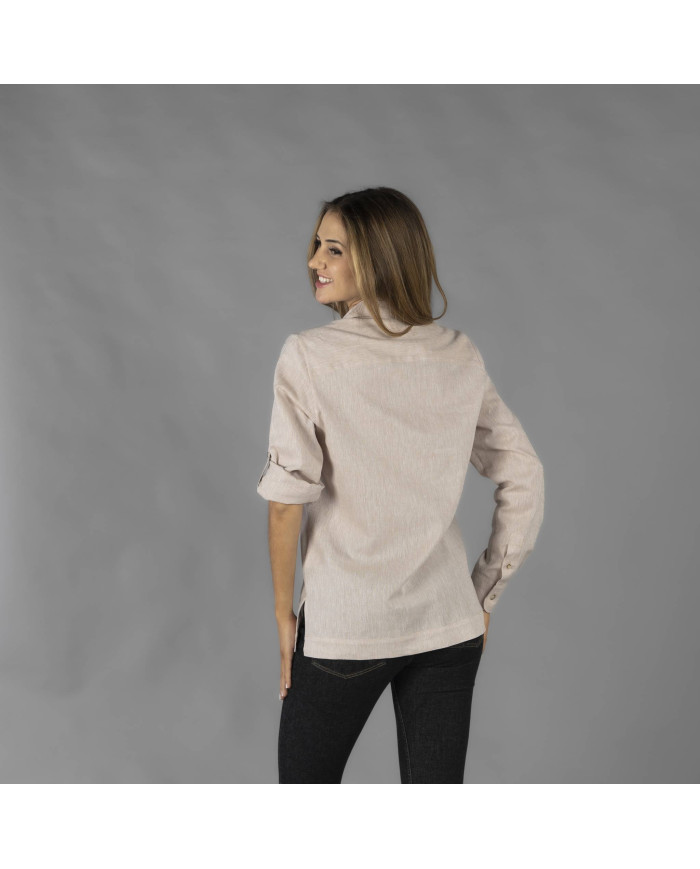 GUAYABERA MUJER CUELLO CAMISERO SUMATRA GARYS