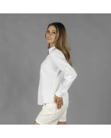 CAMISA MUJER CHAMBRAY CUELLO MAO LANAY GARYS