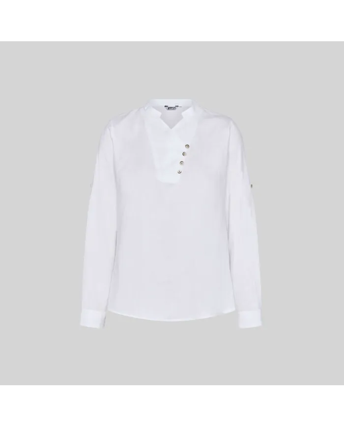 CAMISA MUJER CHAMBRAY CUELLO MAO LANAY GARYS