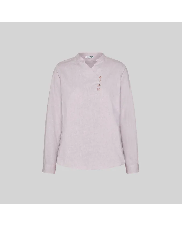 CAMISA MUJER CHAMBRAY CUELLO MAO LANAY GARYS