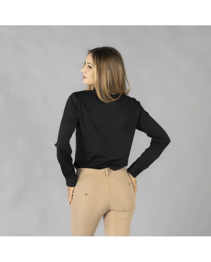 CAMISA MUJER INTERLOCK CUELLO CAMISERO CERDEÃA GARYS