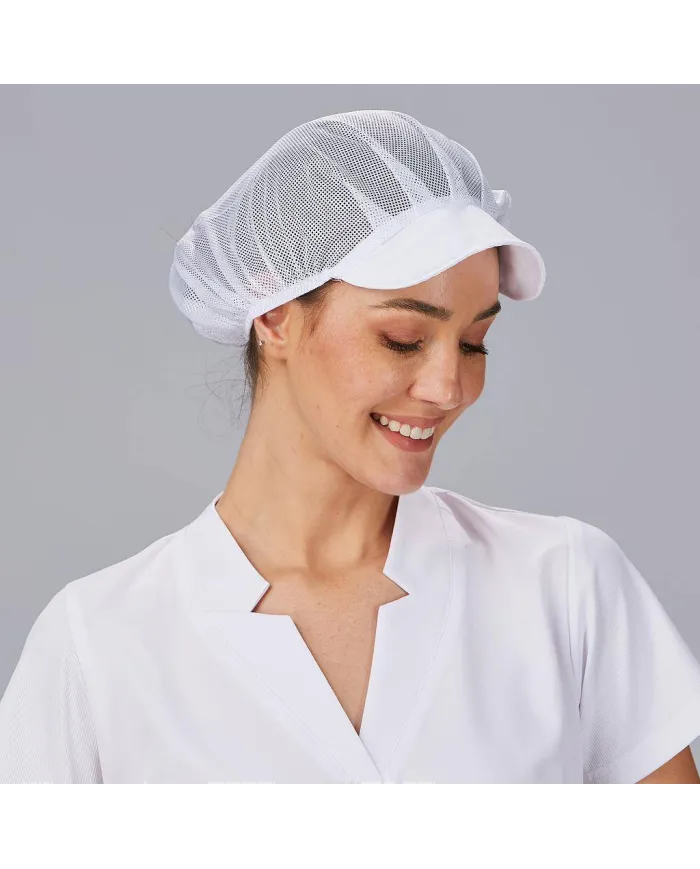 GORRA UNISEX REJILLA VISERA BCA. (PAQ. 10 UNID) GARYS