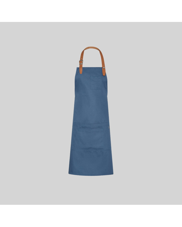 DELANTAL CON PETO CINTA DE CUERO 72X80 CM GARYS