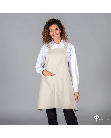 DELANTAL CON PETO TEJIDO ORGANICO 76X92 CM GARYS