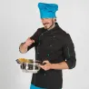 CHAQUETA COCINA UNISEX NEGRA M/L BOLS. MANGA GARYS