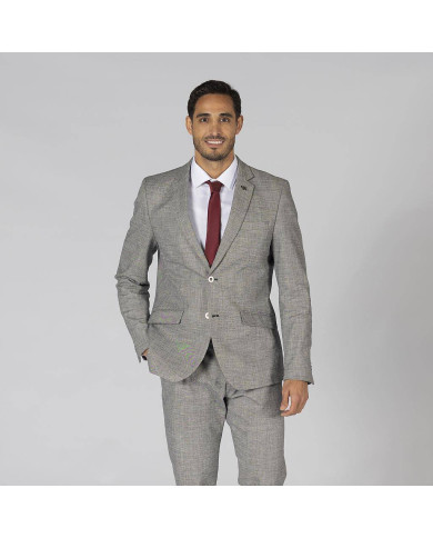 AMERICANA HOMBRE 2 BOTONES SLIM FIT CHEVIOT GARYS