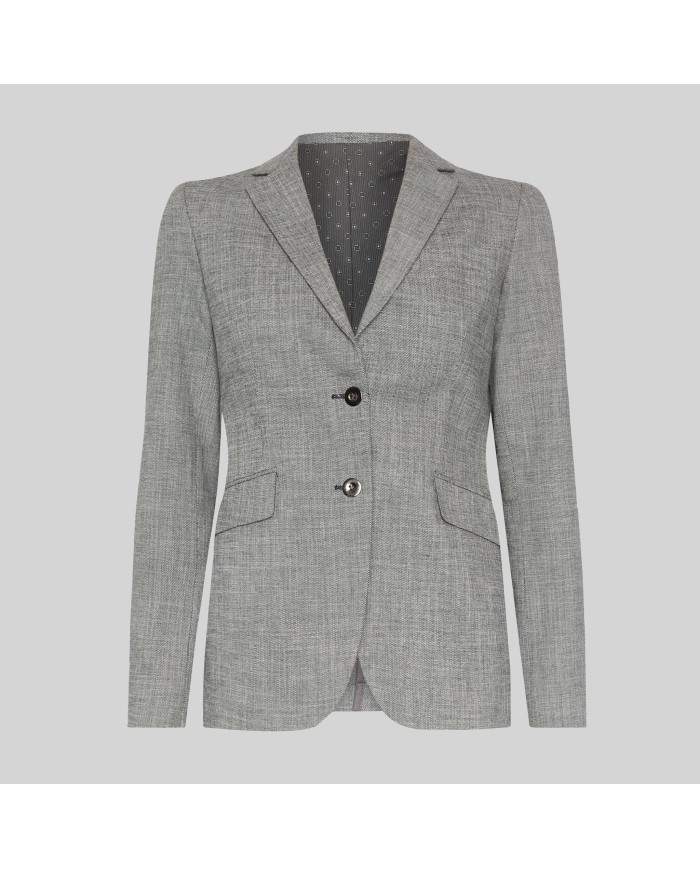 AMERICANA MUJER 2 BOTONES CHEVIOT GARYS