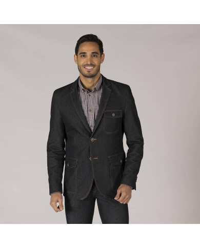 AMERICANA HOMBRE 2 BOTONES SLIM FIT TRENDER GARYS