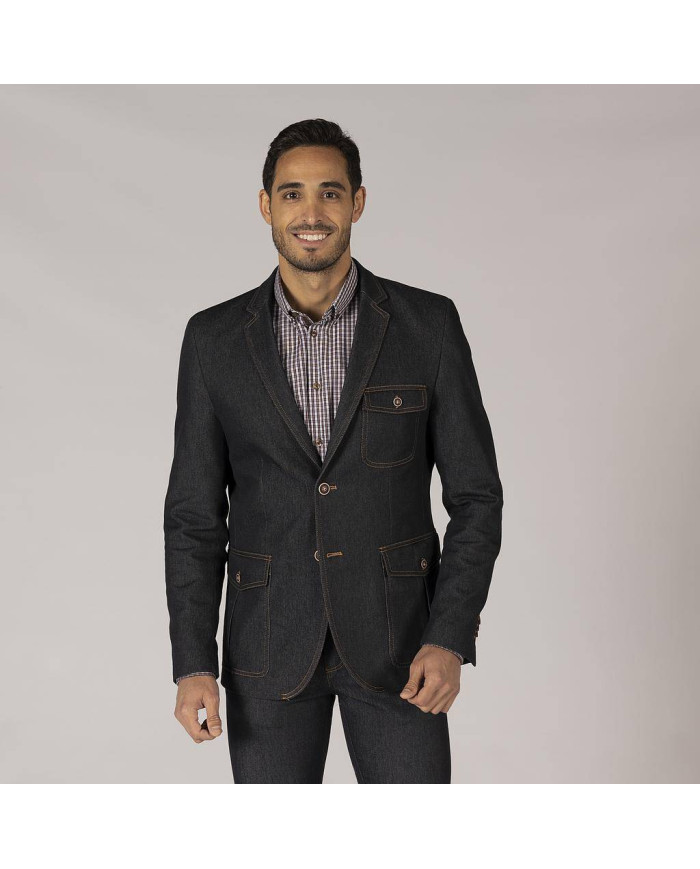 AMERICANA HOMBRE 2 BOTONES SLIM FIT TRENDER GARYS