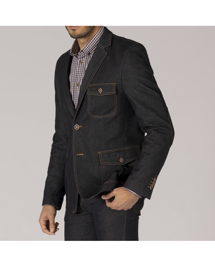 AMERICANA HOMBRE 2 BOTONES SLIM FIT TRENDER GARYS