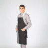 DELANTAL CON PETO NEGRO COMBI ESPIGA 82X72 CM GARYS