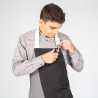 DELANTAL CON PETO NEGRO COMBI ESPIGA 82X72 CM GARYS