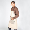 DELANTAL CON PETO BEIGE COMBI ESPIGA 82X72 CM GARYS