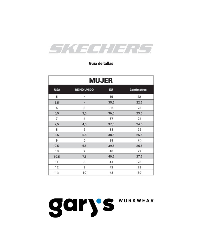 NAMPA - ANNOD SKECHERS MUJER GARYS