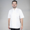 CHAQUETA COCINA UNISEX PLANA BLANCA M/C GARYS