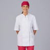 CHAQUETA UNISEX POPELIN FINO BLANCO M/C GARYS