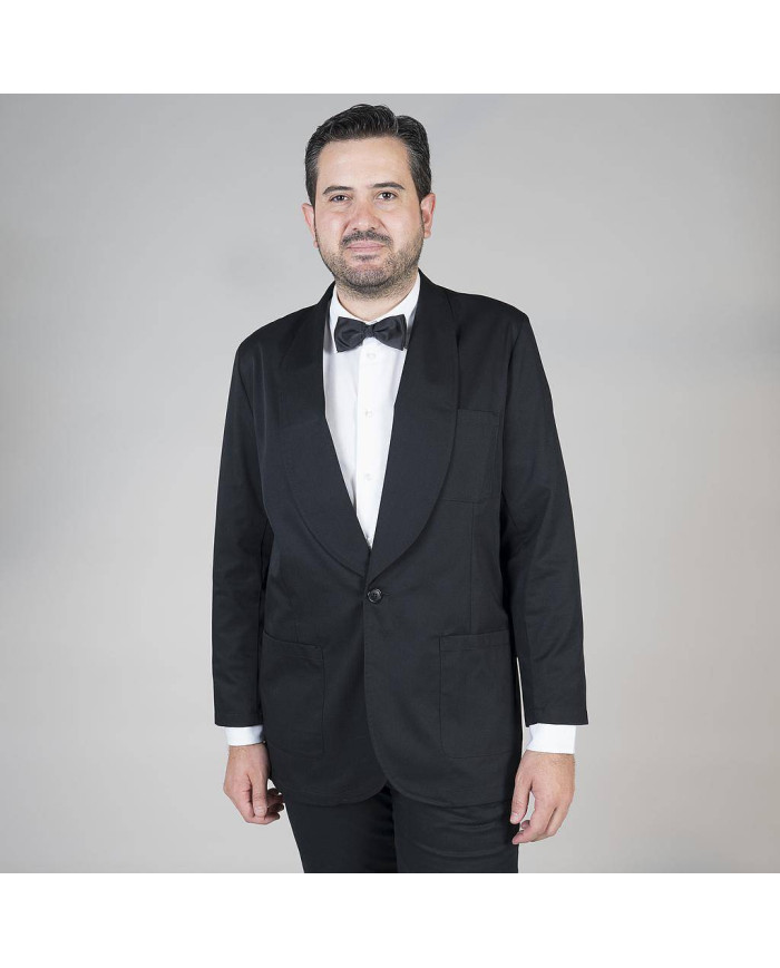 CHAQUETILLA SMOKING 1 BOTON NEGRA GARYS