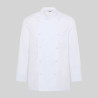 CHAQUETA COCINA UNISEX BOTON FORRADO M/L BLANCA GARYS