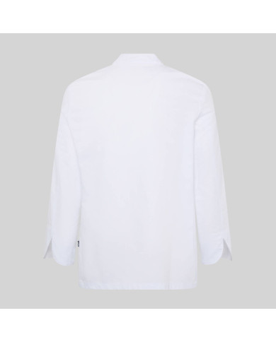 CHAQUETA COCINA UNISEX BOTON FORRADO M/L BLANCA GARYS