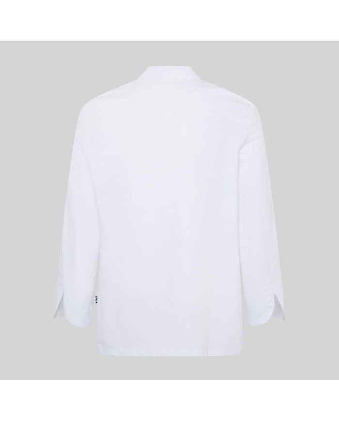 CHAQUETA COCINA UNISEX BOTON FORRADO M/L BLANCA GARYS