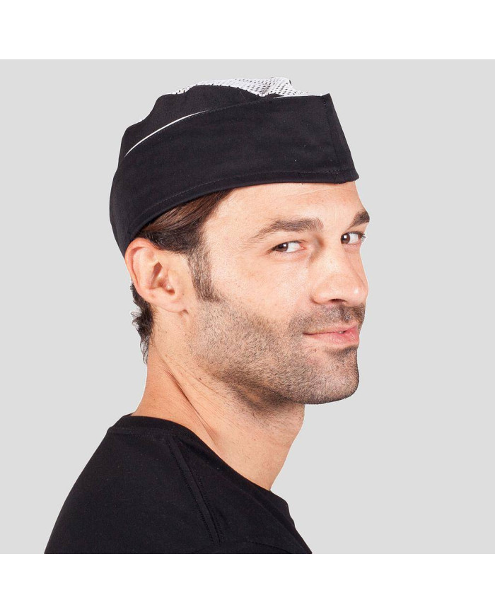 GORRO NEGRO O BURDEOS RIBETEADO (PAQ. 6 UNDS) GARYS