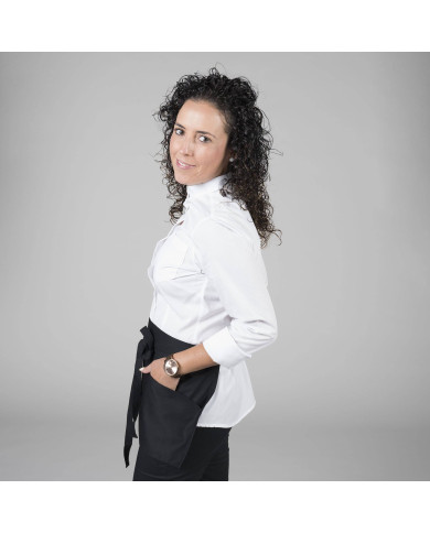 DELANTAL S/PETO CORTO C/BOLS. CINTAS ALGODON 30X60 CM GARYS