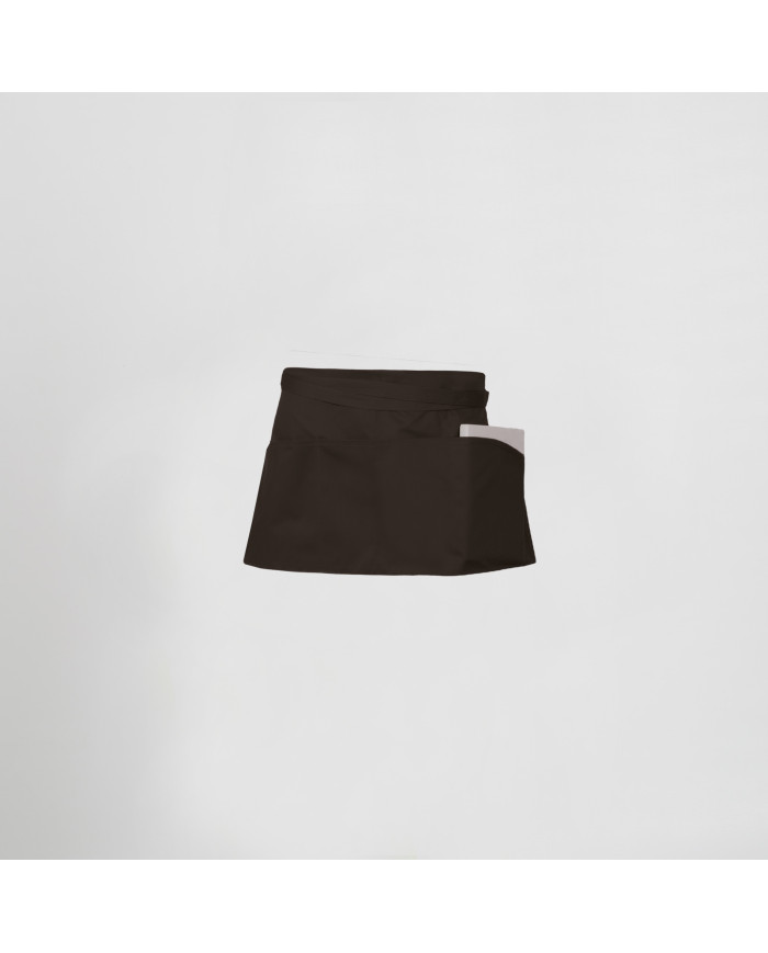 DELANTAL S/PETO CORTO C/BOLS. CINTAS ALGODON 30X60 CM GARYS