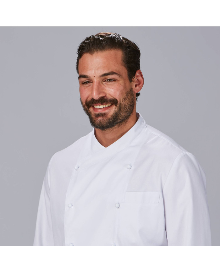 CHAQUETA COCINA UNISEX NAPOLES ANTIMANCHAS (TEFLON) M/L GARYS