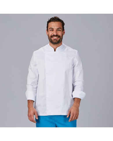 CHAQUETA COCINA UNISEX M/L VELCRO GARYS