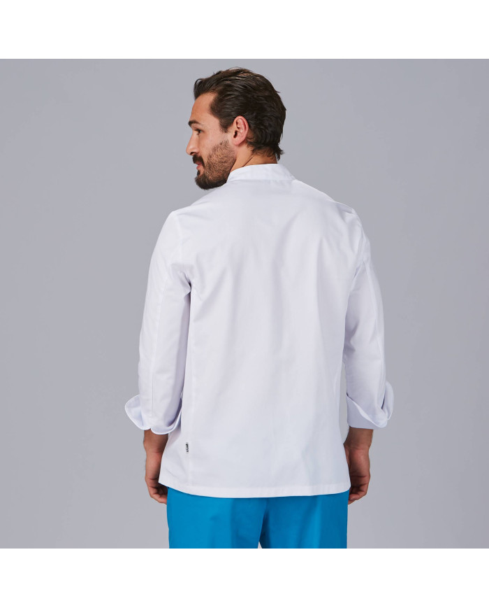 CHAQUETA COCINA UNISEX M/L VELCRO GARYS